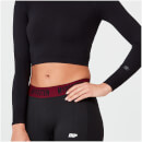 Shape Seamless Crop Top - XL - ดำ