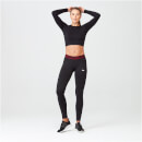 Shape Seamless Crop Top - XL - ดำ