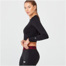 Shape Seamless Crop Top - XL - ดำ