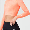 Shape Seamless Crop Top - XL - Light Coral Marl