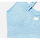 Shape Seamless Sports Bra - M - Light Blue Marl