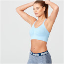 Shape Seamless Sports Bra - M - Light Blue Marl
