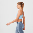 Shape Seamless Sports Bra - M - Light Blue Marl