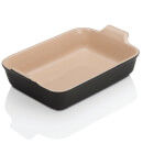 Le Creuset Stoneware Large Heritage Rectangular Roasting Dish - 32cm - Satin Black