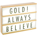 A4 Premium Wood Cinematic Lightbox - Gold