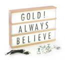 A4 Premium Wood Cinematic Lightbox - Gold