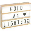 A4 Premium Wood Cinematic Lightbox - Gold