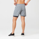 Myprotein Power Shorts - XXL - Siva marl