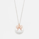 Olivia Burton Women's Coin and Bow Necklace - Rose Gold/Silver