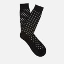 Pantherella Men's Streatham All Over Spot Cotton Socks - Black