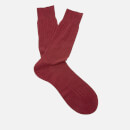 Pantherella Men's Labernum Merino Rib Socks - Wine