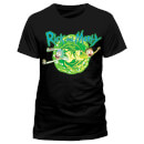 Rick and Morty Men's Black Portal T-Shirt - Black
