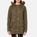Superdry Women's Rookie Quilt Lined Parka - Army Olive