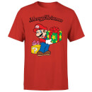 Nintendo Super Mario Mario Merry Christmas Red T-Shirt
