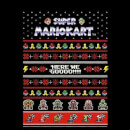 Nintendo Mario Kart Christmas Here We Go Black T-Shirt