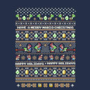 Nintendo Yoshi Have A Merry Mario Christmas Navy T-Shirt
