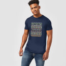 Nintendo Yoshi Have A Merry Mario Christmas Navy T-Shirt