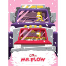 The Simpsons Mr. Plow Variant Silkscreen Print by Acme Archive Artist Florey (18 x 24 Inch) Limited to 100 - Zavvi UK Exclusive