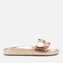 Dune Women's Fenela Leather Slide Sandals - Rose Gold