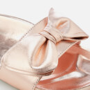 Dune Women's Fenela Leather Slide Sandals - Rose Gold