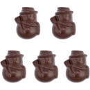 Bonhommes de neige en chocolat protéinés