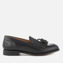 Grenson Men's Mackenzie Hand Painted Leather Tassle Loafers - Dark Grey