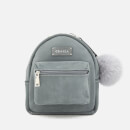 Grafea Women's Small Zippy Backpack with Pom Pom - Feather