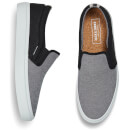 Jack & Jones Men's Rush Chambray Mix Plimsolls - Anthracite