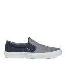 Jack & Jones Men's Rush Chambray Mix Plimsolls - Navy Blazer