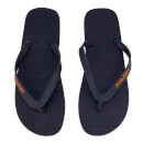 Jack & Jones Men's Plain Flip Flops - Navy Blazer/Orange Ochre