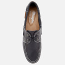 Wrangler Men's Ocean Leather Boat Shoes - Navy