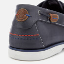 Wrangler Men's Ocean Leather Boat Shoes - Navy