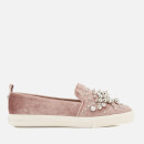 Miss KG Women's Lareina Velvet Slip-On Trainers - Nude