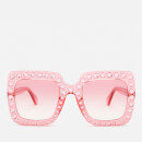 Gucci Women's Large Square Frame Sunglasses - Pink