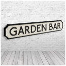 Shh Interiors 'Garden Bar' Vintage Street Sign