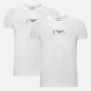 Emporio Armani Men's 2 Pack Cotton Stretch Crew Neck T-Shirt - Bianco