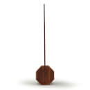 Gingko Octagon One Desk Lamp - Walnut