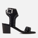 Sol Sana Women's Bev Suede Heeled Sandals - Black Stud