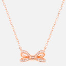 Ted Baker Women's Olessi Mini Opulent Pavé Bow Pendant - Rose Gold/Crystal