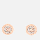 Ted Baker Women's Eisley Enamel Mini Button Earrings - Rose Gold/Silver Glitter - Rose Gold