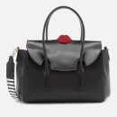 Lulu Guinness Women's Flo Pop Up Lip Cross Body Bag - Black