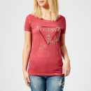 Guess Women's Los Angeles T-Shirt - Acid Deep Claret