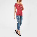 Guess Women's Los Angeles T-Shirt - Acid Deep Claret