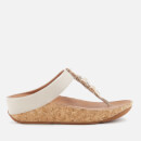 FitFlop Women's Ruffle Toe Post Sandals - Cream