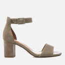 Clarks Women's Deva Mae Suede Blocked Heeled Sandals - Sage