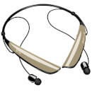 LG Tone Pro Neckband Sports Bluetooth Earphones with Built-In Mic - Gold