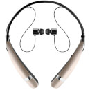 LG Tone Pro Neckband Sports Bluetooth Earphones with Built-In Mic - Gold