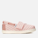 TOMS Toddlers' Bimini Chambray Stripe Slip-On Pumps - Bloom