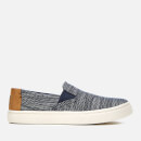 TOMS Kids' Luca Chambray Slip-On Trainers - Navy Striped