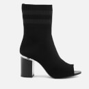Alexander Wang Women's Cat Black Knitted/Rhodium Boots - Black